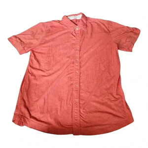 The Normal Brand Buttom Up Polo Size XL ACTIVE Puremeso Salmon
